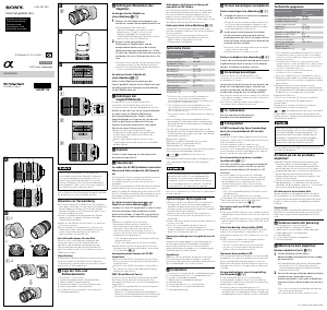 Manuale Sony SAL70300G2 Obiettivo