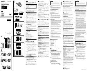 Mode d’emploi Sony SEL15F14G Objectif