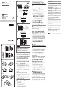 Manual Sony SEL1635GM Obiectiv