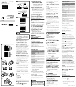 Bedienungsanleitung Sony SEL1635Z Objektiv