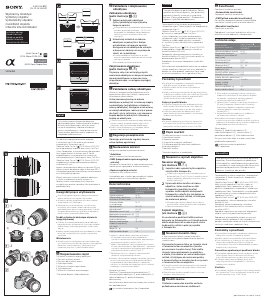 Manual Sony SEL1635Z Obiectiv