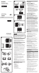 Käyttöohje Sony SEL18135 Kameranlinssi