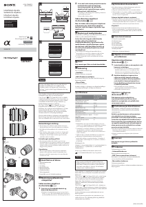 Käyttöohje Sony SEL2470Z Kameranlinssi