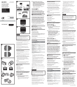 Návod Sony SEL2870 Fotografický objektív