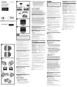 Rokasgrāmata Sony SEL2870 Fotokameras objektīvs