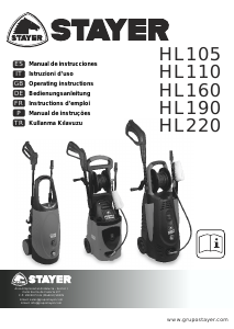 Manuale Stayer HL110 Idropulitrice