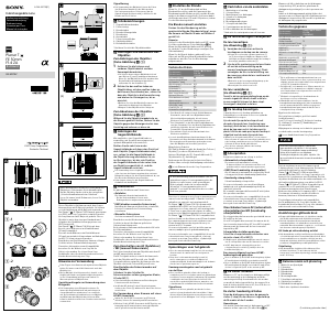 Manuale Sony SEL50F14Z Obiettivo