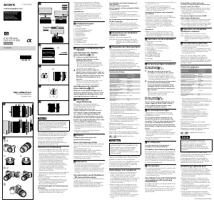 Bedienungsanleitung Sony SEL70350G Objektiv