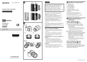 Manual Sony SEL85F14GM Obiectiv