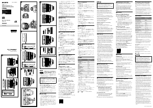 Mode d’emploi Sony SELC1635G Objectif