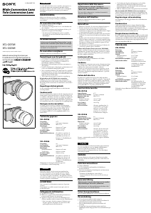 Bruksanvisning Sony VCL-D0746 Objektiv