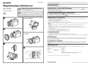 Használati útmutató Sony VCL-E07A Fényképezőgép-lencse
