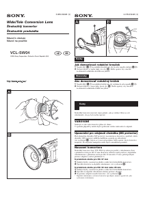 Manuál Sony VCL-SW04 Objektiv