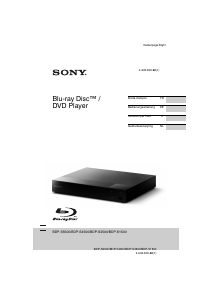 Mode d’emploi Sony BDP-S3500 Lecteur de blu-ray