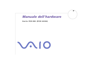 Manuale Sony PCV-RS324E Vaio Desktop