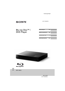 Mode d’emploi Sony BDP-S6500 Lecteur de blu-ray