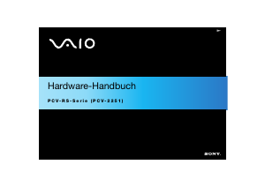 Bedienungsanleitung Sony PCV-RS602 Vaio Desktop