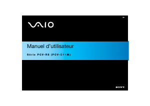 Mode d’emploi Sony PCV-RS704 Vaio Ordinateur de bureau