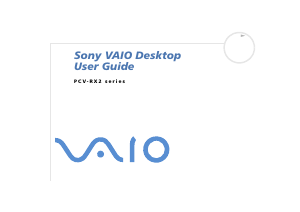 Manual Sony PCV-RX2D Vaio Desktop Computer