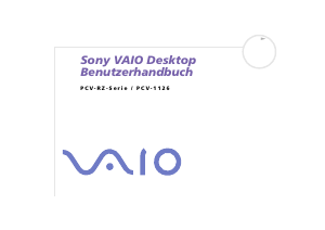 Bedienungsanleitung Sony PCV-RZ302 Vaio Desktop