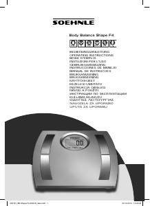 Brugsanvisning Soehnle Shape F4 Personvægt
