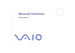 Manuale Sony PCV-V1 Vaio Desktop