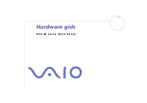 Handleiding Sony PCV-W2 Vaio Desktop