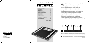 Manual de uso Soehnle Shape Sense Control 100 Báscula