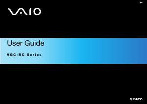 Manual Sony VGC-RC102 Vaio Desktop Computer