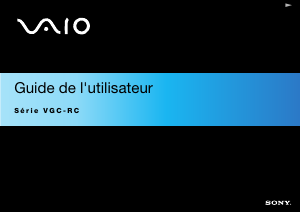 Mode d’emploi Sony VGC-RC204 Vaio Ordinateur de bureau