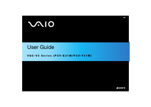 Manual Sony VGC-V3M Vaio Desktop Computer