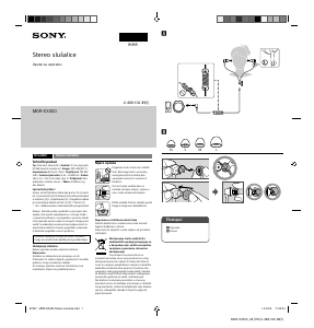 Priručnik Sony MDR-EX450 Slušalica