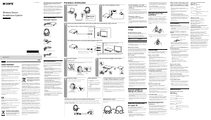 Mode d’emploi Sony MDR-HW300K Casque