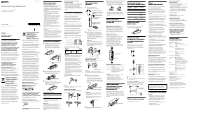 Руководство Sony MDR-NC100D Наушники