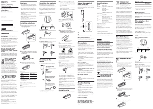 Manual de uso Sony MDR-NC13 Auriculares