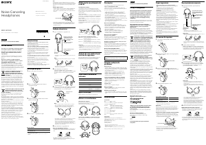 Руководство Sony MDR-NC200D Наушники