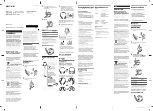 Brugsanvisning Sony MDR-NC7 Hovedtelefon