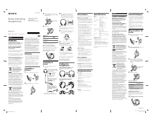 Manual de uso Sony MDR-NC7 Auriculares