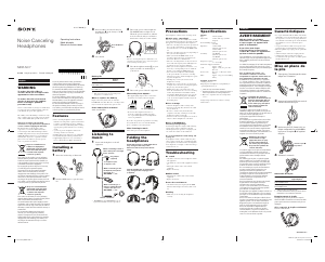 Manual Sony MDR-NC7 Headphone