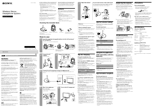 Manual Sony MDR-RF811RK Headphone