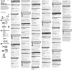 Priročnik Sony MDR-XB20EX Slušalka
