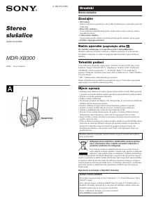 Priručnik Sony MDR-XB300 Slušalica