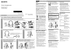 Manual Sony MDR-XB450BV Auscultador