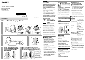 Manual de uso Sony MDR-XB450BV Auriculares