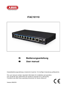 Manual Abus ITAC10110 Switch