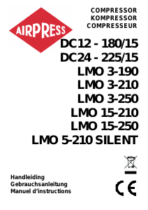 Mode d’emploi Airpress LMO 3-210 Compresseur