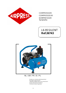 Bedienungsanleitung Airpress L6-95 Silent Kompressor