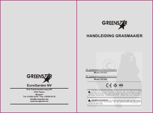 Handleiding Greenstar GS1668 Grasmaaier