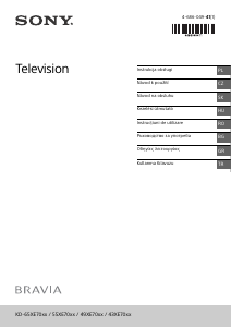 Instrukcja Sony Bravia KD-43XE7004 Telewizor LCD