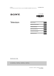 Bedienungsanleitung Sony Bravia KD-43XF7000 LCD fernseher